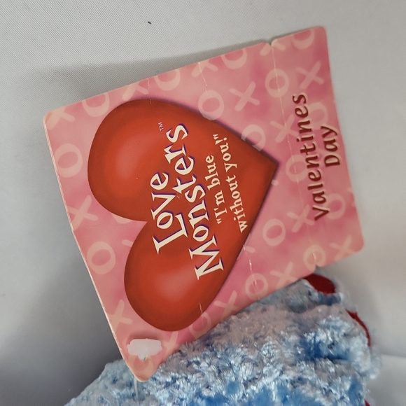 Love Monsters Commonwealth Plush I'm blue without you valentines vintage NWT - Picture 4 of 9